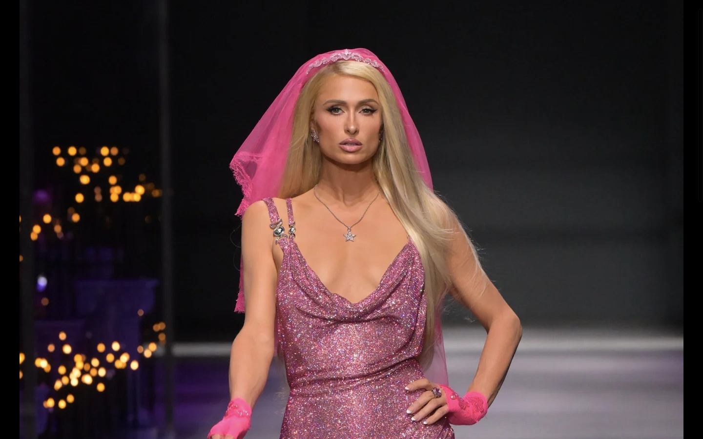 Paris Hilton Versace Spring-Summer 2023 show