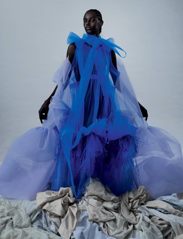 Tulle gown, MAISON MARGIELA ARTISANAL DESIGNED BY JOHN GALLIANO.