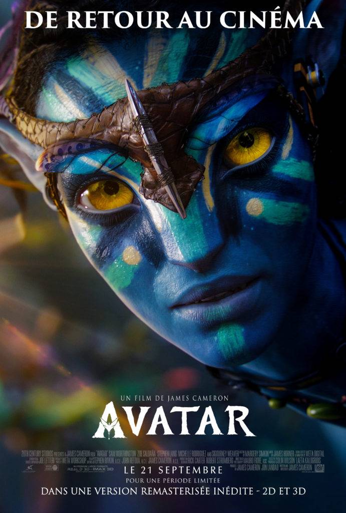 La version remasterisée d'“Avatar” (2009) disponible au cinéma depuis le 21 septembre.