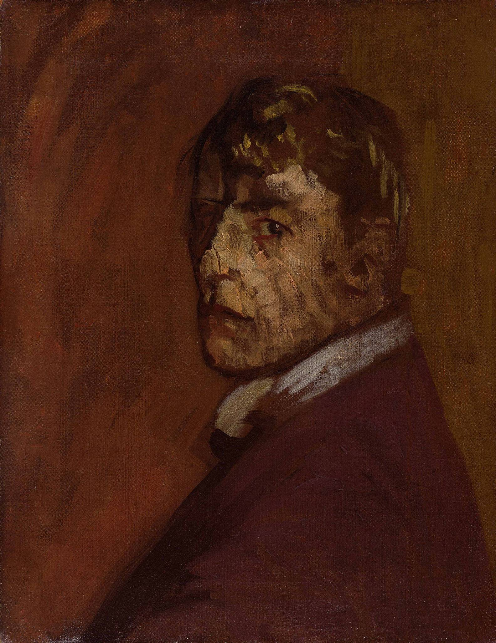 Walter Richard Sickert, "Autoportrait" (vers 1896), huile sur toile, Leeds, Leeds City Art Gallery © Leeds Museums and Galleries (Leeds Art Gallery), U.K. / Bridgeman Images