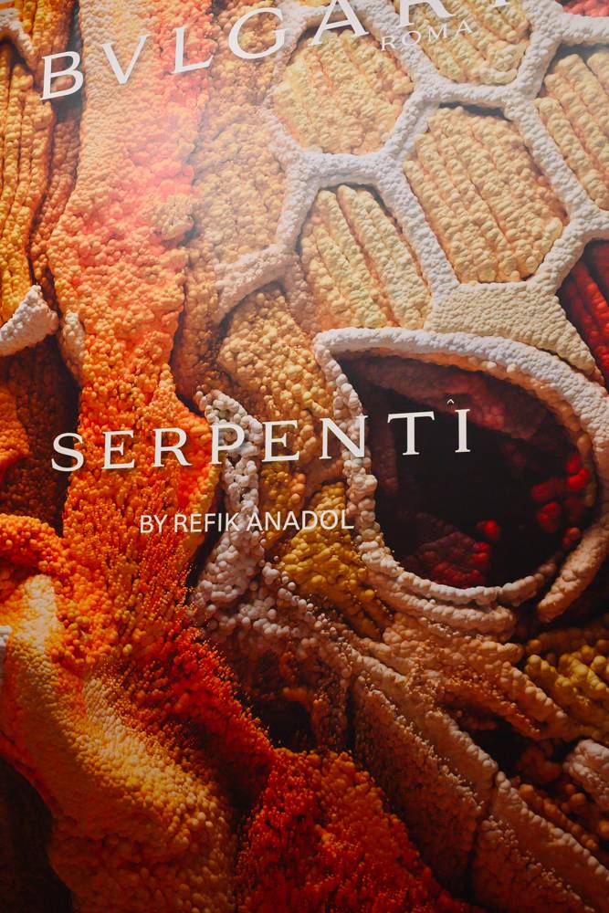 L'exposition Serpenti Metamorphosis à la Saatchi Gallery.