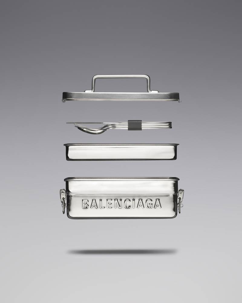 Logo detail stainless steel tumbler - Balenciaga - Home