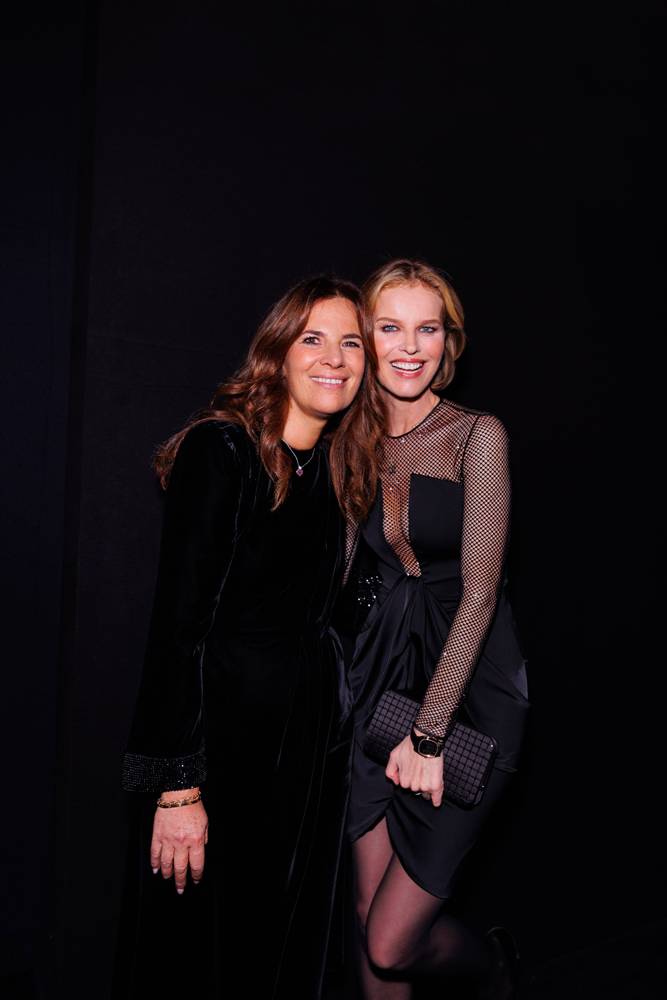 Roberta Armani et la mannequin Eva Herzigova au dîner de lancement de la montre Giorgio Armani 11