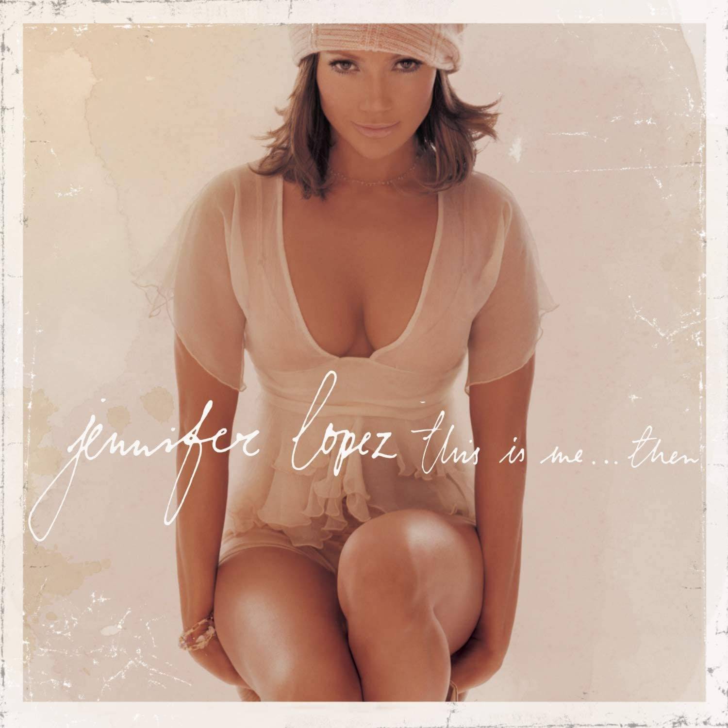 La chanteuse Jennifer Lopez sur la pochette de l'album “This is me… Then” sorti en 2002.