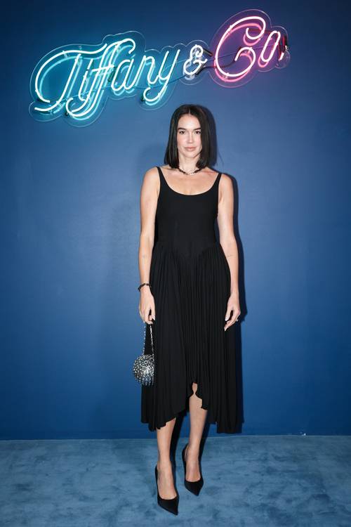 Brittany Xavier à la soirée d'inauguration du pop up Tiffany & Co à Miami Art Basel.