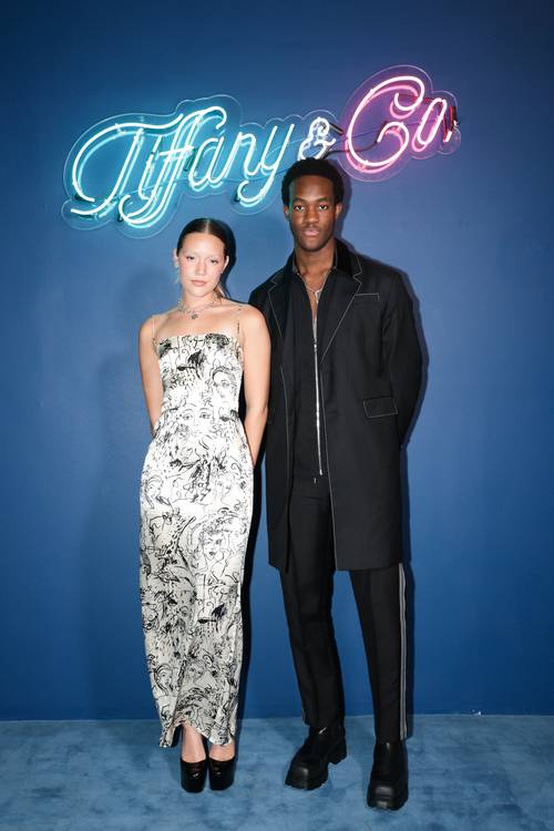 Wisdom Kaye à la soirée d'inauguration du pop up Tiffany & Co à Miami Art Basel.