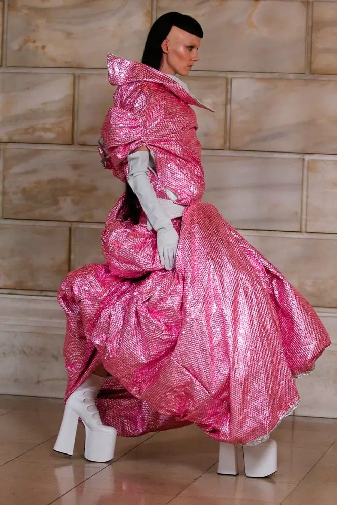 Robe rose à paillettes, Marc Jacobs