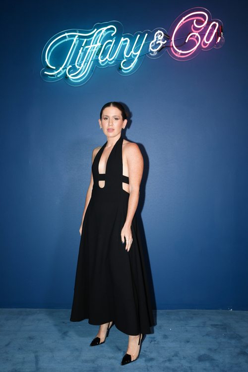 Amber Ridinger Mclaughlin à la soirée d'inauguration du pop up Tiffany & Co à Miami Art Basel.