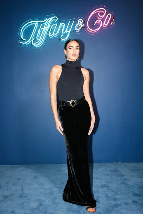 Isabela Grutman à la soirée d'inauguration du pop up Tiffany & Co à Miami Art Basel.