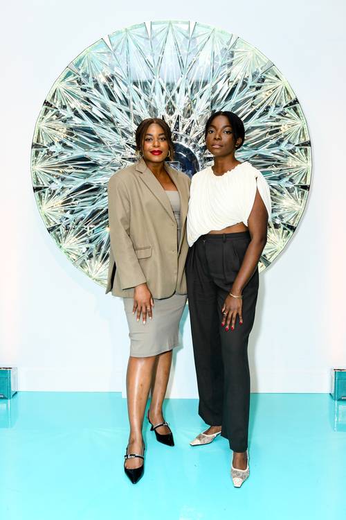 Kaye et Coco Bassey à la soirée d'inauguration du pop up Tiffany & Co à Miami Art Basel.