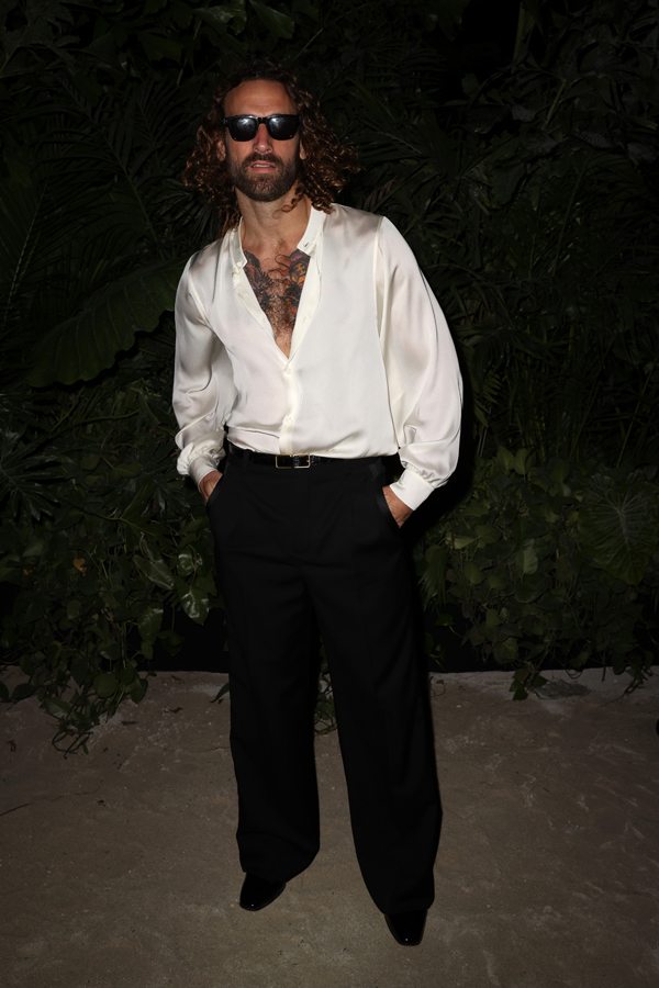 Le musicien Matthew Avedon au vernissage de "Sex by Madonna" de Saint Laurent Rive Droite pendant la foire Art Basel Miami Beach