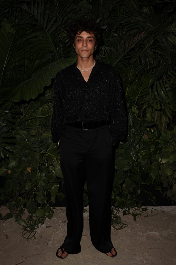 L'acteur Moncef Farfar au vernissage de "Sex by Madonna" de Saint Laurent Rive Droite pendant la foire Art Basel Miami Beach