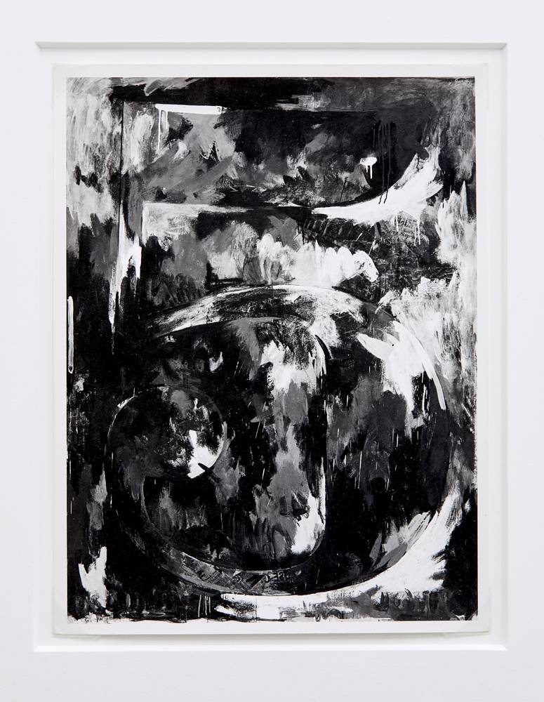 The Black Figures (From “Jasper Johns – Black and White, Photographs of Paintings from 1955-1969”) [1960] de Rudy Burckhardt. Tirages uniques gélatino- argentiques d’époque, 25,4 x 20,3 cm. Collection Chanel. ADAGP, Paris, 2022. Photo CHANEL/Timothée Chambovet