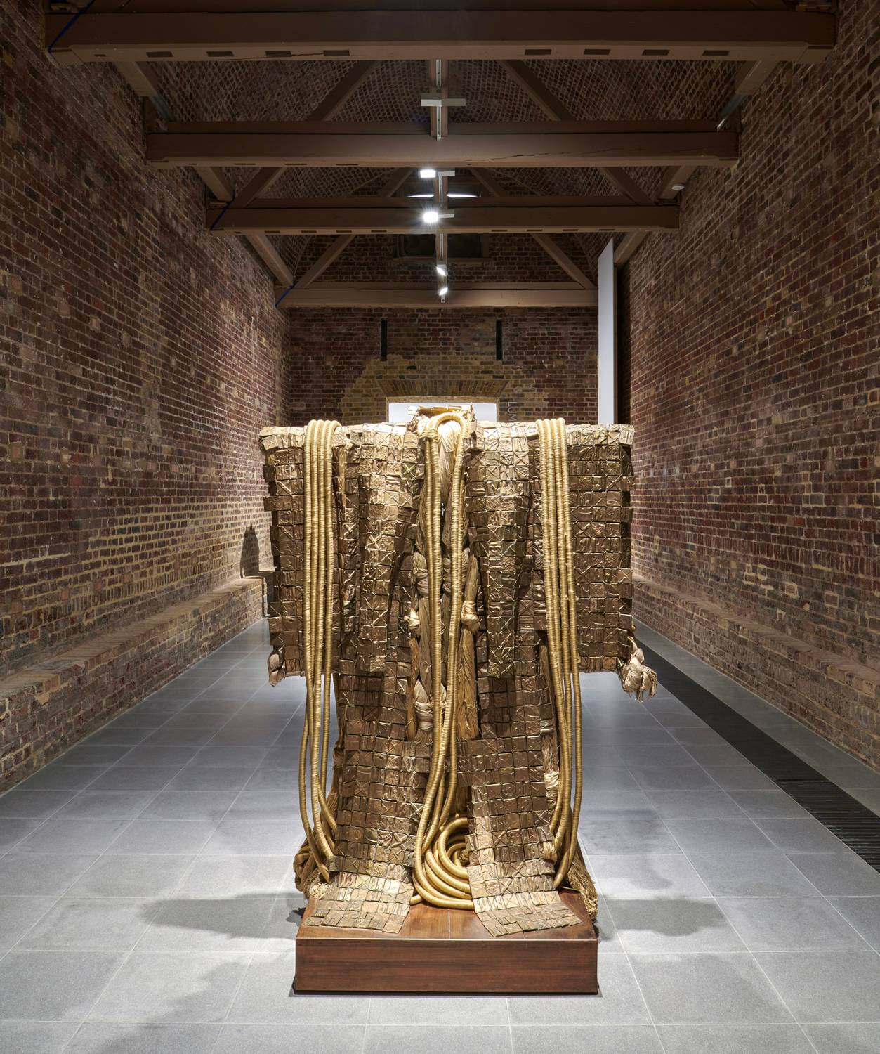 Installation view of Barbara Chase-Riboud’s exhibition ‘Infinite Folds’ at Serpentine North, London, 2022. Photographs by Jo Underhill. Courtesy of the artist and Serpentine.