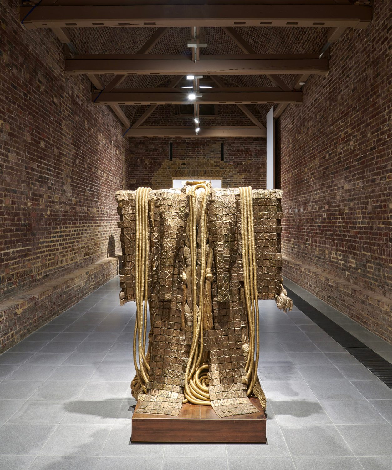 Installation view of Barbara Chase-Riboud’s exhibition ‘Infinite Folds’ at Serpentine North, London, 2022. Photographs by Jo Underhill. Courtesy of the artist and Serpentine.