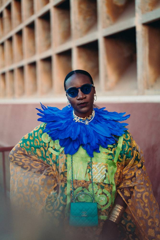 Mamy Tall au défilé Chanel Métiers d'art 2022-2023 à Dakar