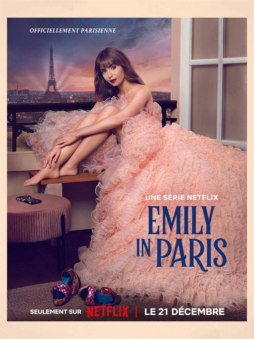 L'affiche de la saison 3 d'"Emily in Paris" (2022) créée par Darren Star