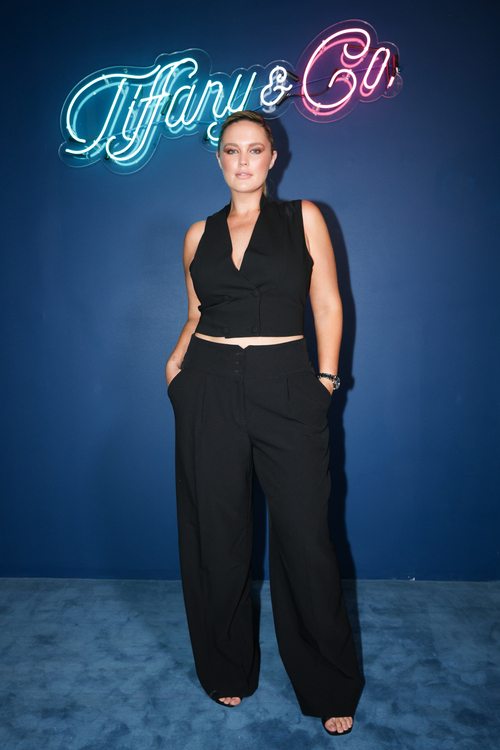 Georgina Burke à la soirée d'inauguration du pop up Tiffany & Co à Miami Art Basel.