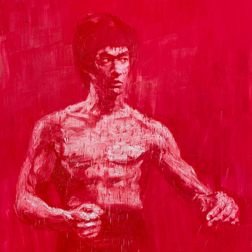 Yan Pei-Ming, “Bruce Lee” (2007). Photo : André Morin © Yan Pei-Ming, ADAGP, Paris, 2020.

