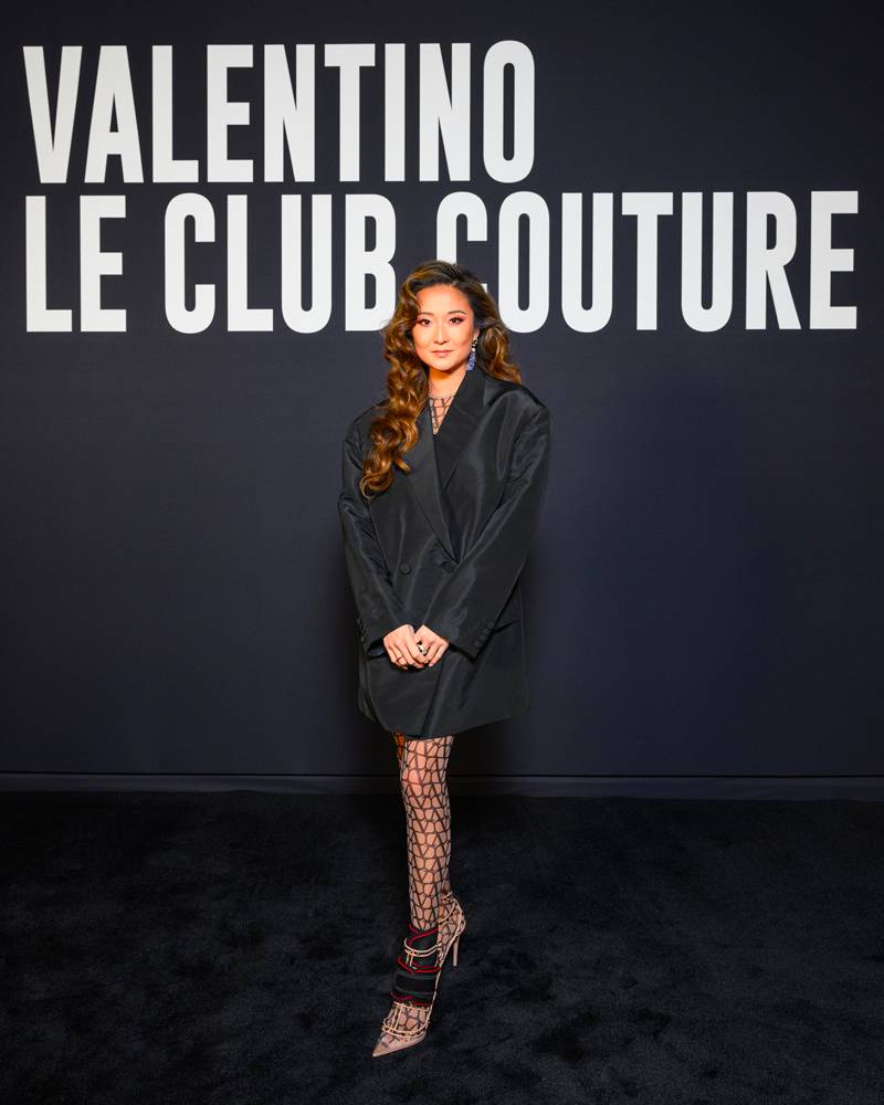 Ashley Park au défilé Valentino haute couture printemps-été 2023
