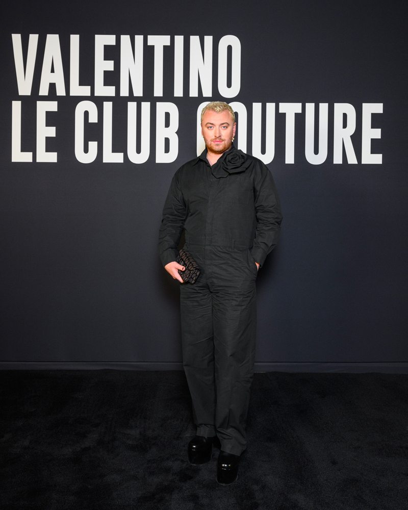 Sam Smith au défilé Valentino haute couture printemps-été 2023