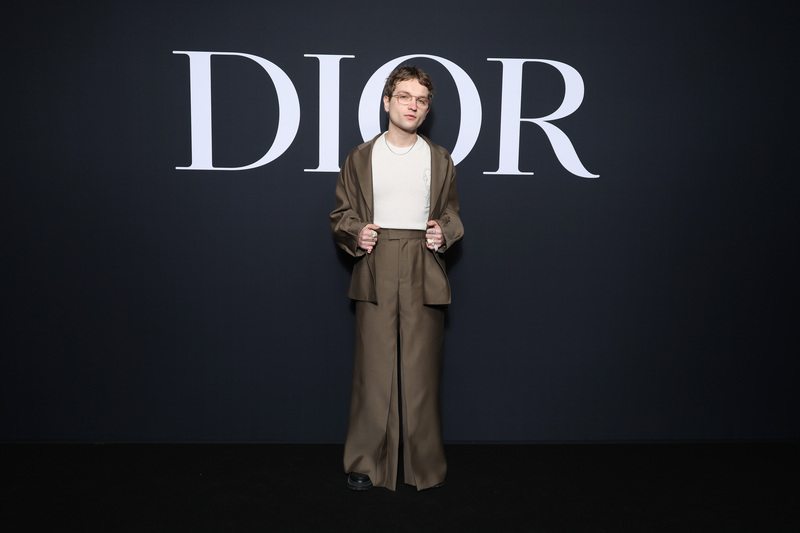Lukas Ionesco au défilé Dior homme automne-hiver 2023-2024