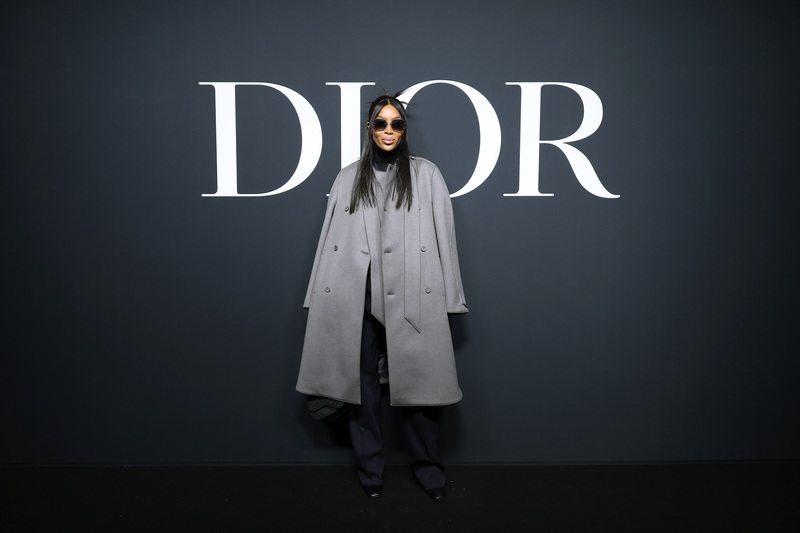 Naomi Campbell au défilé Dior homme automne-hiver 2023-2024