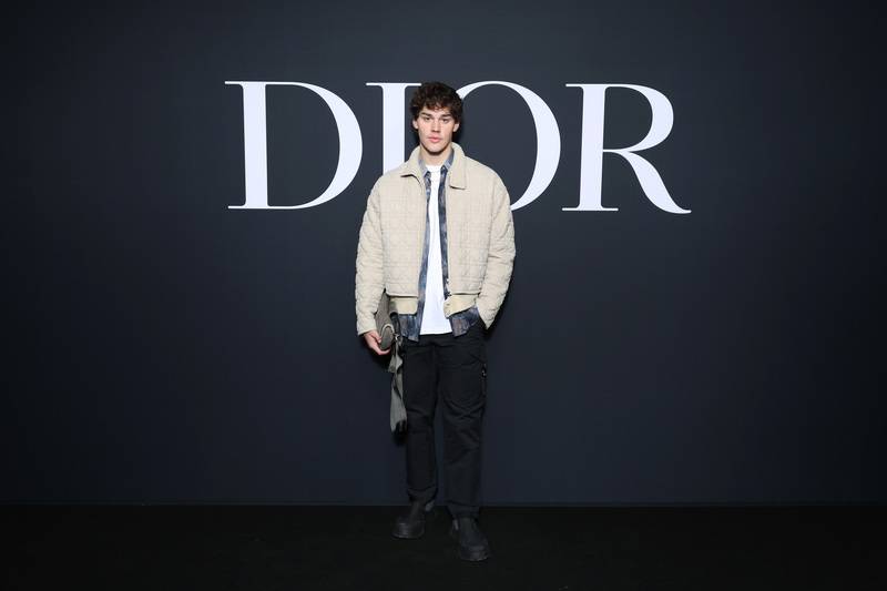 Noe Beck au défilé Dior homme automne-hiver 2023-2024