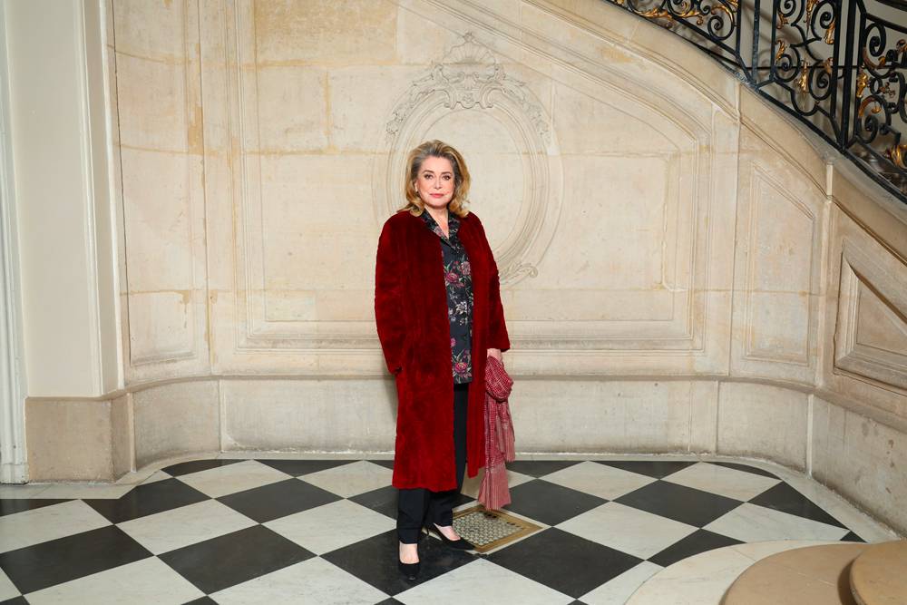 Catherine Deneuve at the Dior haute couture Spring-Summer 2023 show