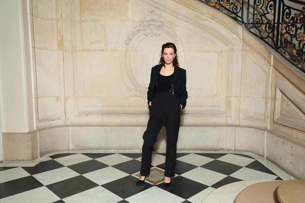 Céline Salette at the Dior haute couture Spring-Summer 2023 show