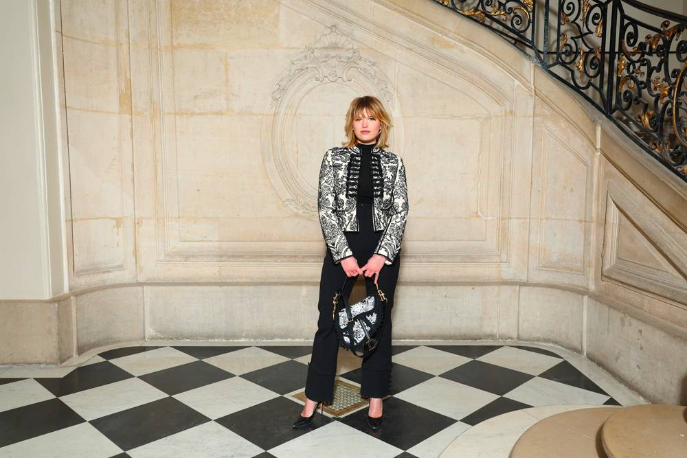 Julia de Nunez au défilé Dior haute couture printemps-été 2023