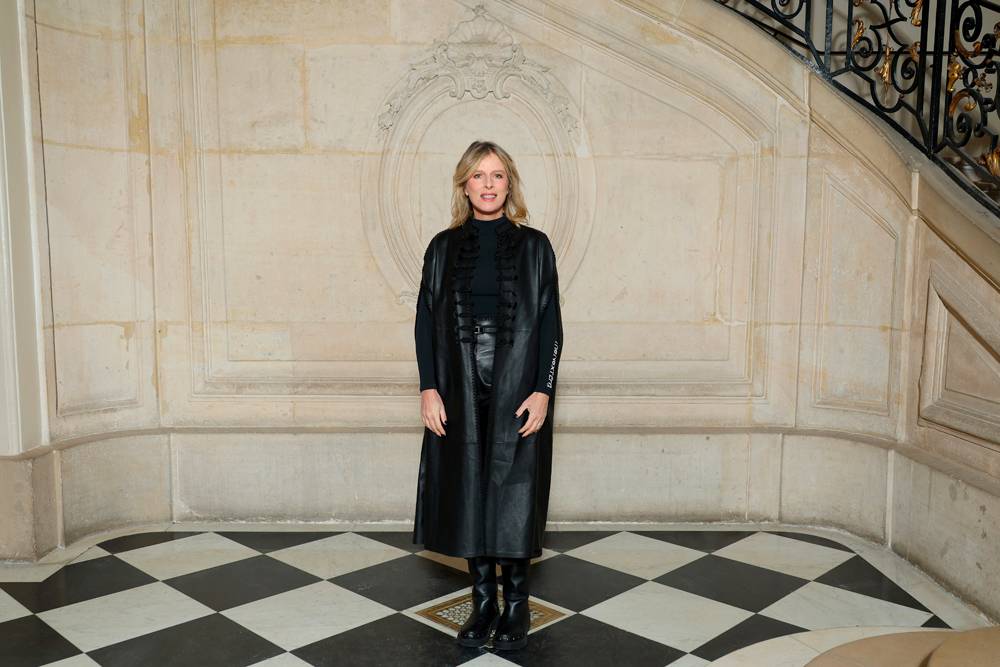 Karin Viard at the Dior haute couture Spring-Summer 2023 show