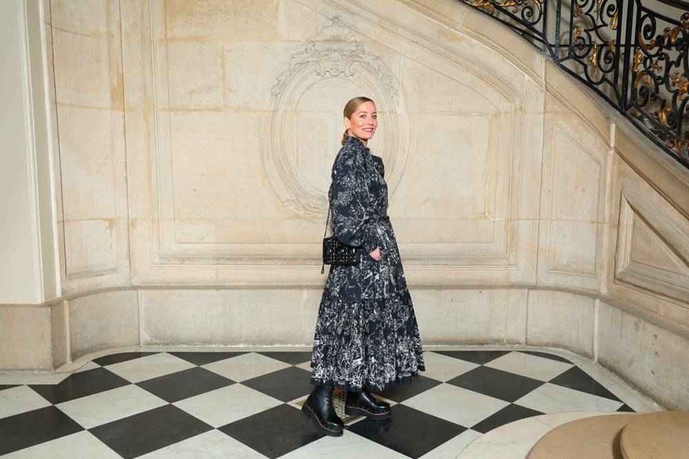 Lucie de la Falaise at the Dior haute couture Spring-Summer 2023 show