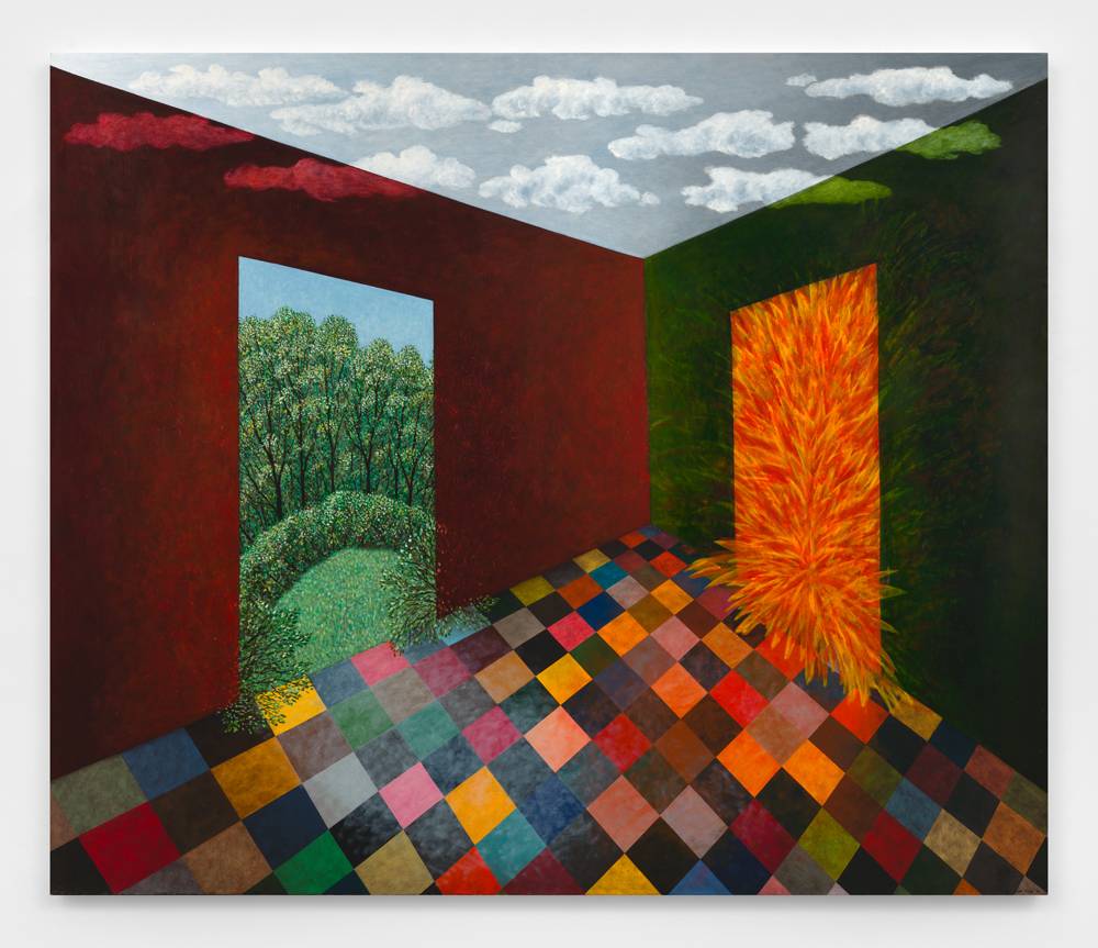 Scott Kahn, “Doorways” (1988). Huile sur lin, 167,6 x 198,1 cm.