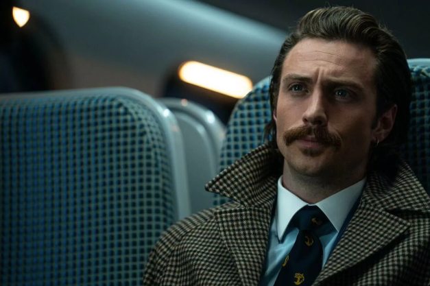 The actor Aaron Taylor-Johnson in “Bullet Train” (2022) by David Leitch.