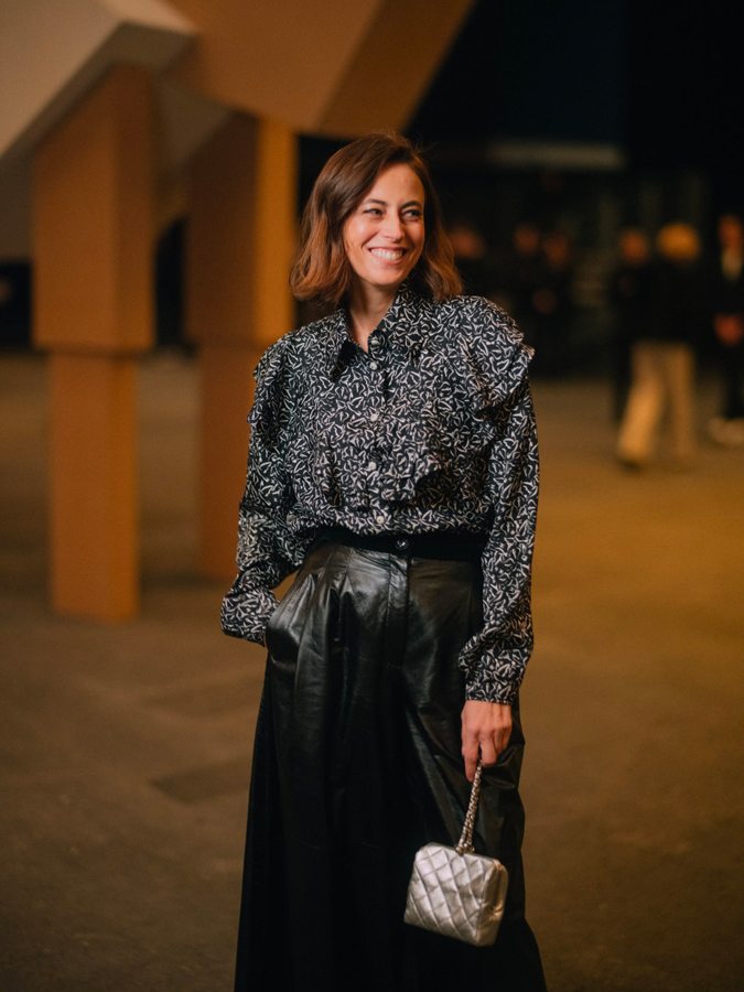 Anne Berest at the Chanel haute couture Spring-Summer 2023 show