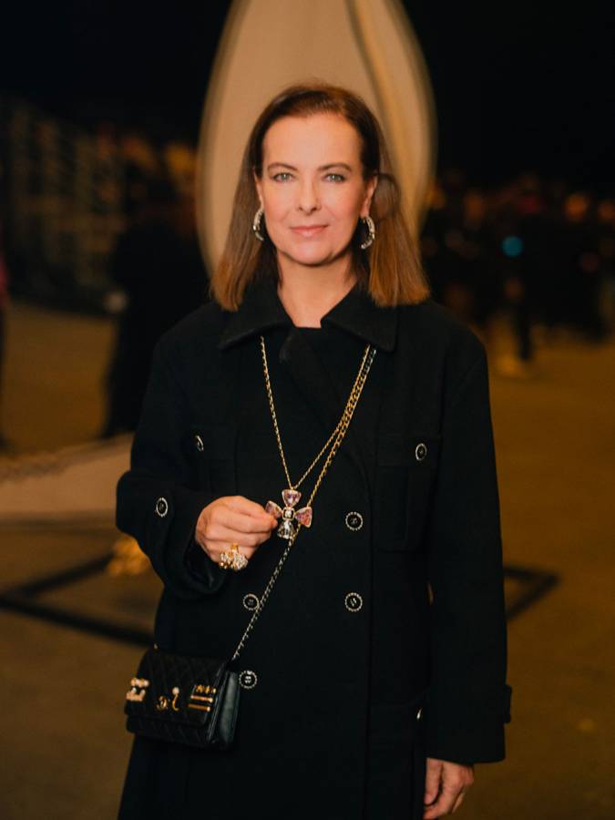 Carole Bouquet at the Chanel haute couture Spring-Summer 2023 show