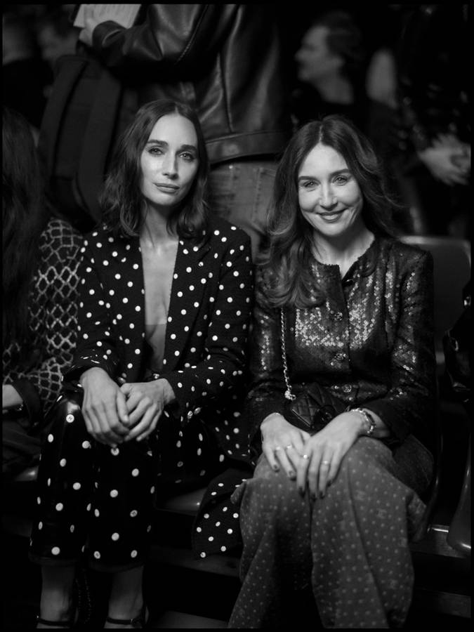 Rebecca Dayan and Elsa Zylberstein at the Chanel haute couture Spring-Summer 2023 show