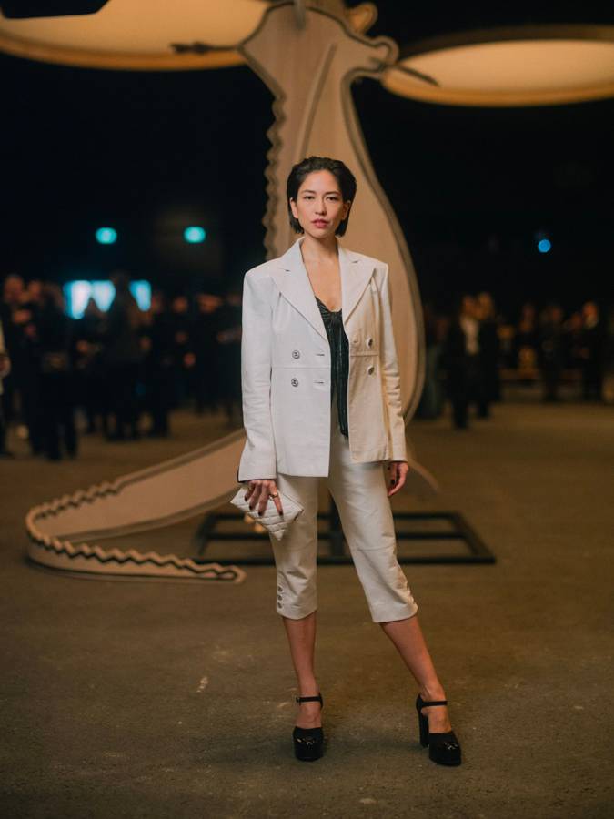 Sonoya Mizuno at the Chanel haute couture Spring-Summer 2023 show
