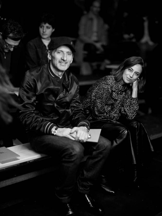 Xavier Veilhan et Anne Berest au défilé Chanel haute couture printemps-été 2023