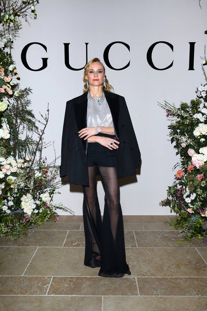 Diane Kruger au dîner Gucci haute joaillerie