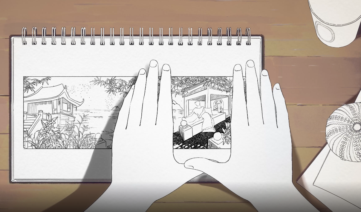 Une capture d'écran de “Do Son”, le court-métrage d'animation de Diptyque réalisé par le studio Werlen Meyer.