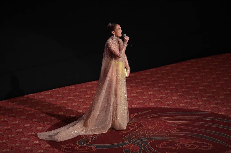 Jennifer Lopez à l'avant-première du film Shotgun Wedding au TCL Chinese Theater de Los Angeles, en Californie, le 18 janvier 2023. Photo par Alex J. Berliner/ABImages pour Prime Video