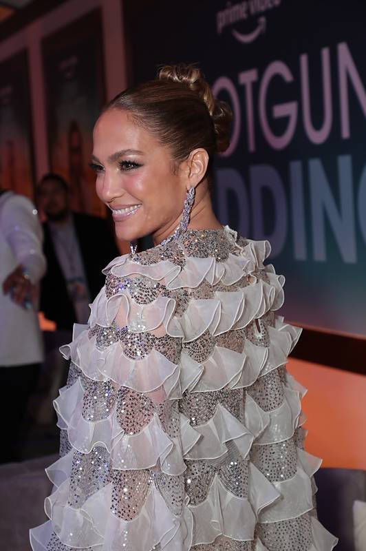 Jennifer Lopez à l'avant-première du film Shotgun Wedding au TCL Chinese Theater de Los Angeles, en Californie, le 18 janvier 2023. Photo par Alex J. Berliner/ABImages pour Prime Video