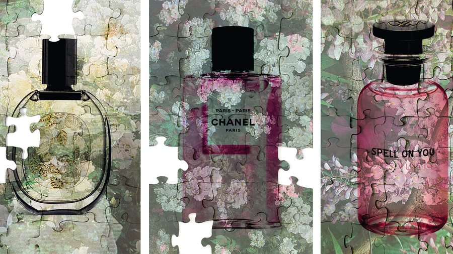 Les parfums Diptyque, Chanel, Louis Vuitton