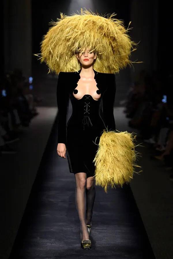Hat by Stephen Jones for the Schiaparelli haute couture Fall-Winter 2022-2023 show