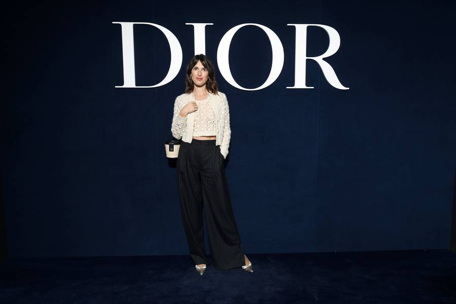 Jeanne Damas at the Dior Fall-Winter 2023-2024 show 