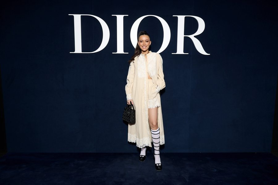 Christian Serratos at the Dior Fall-Winter 2023-2024 show 