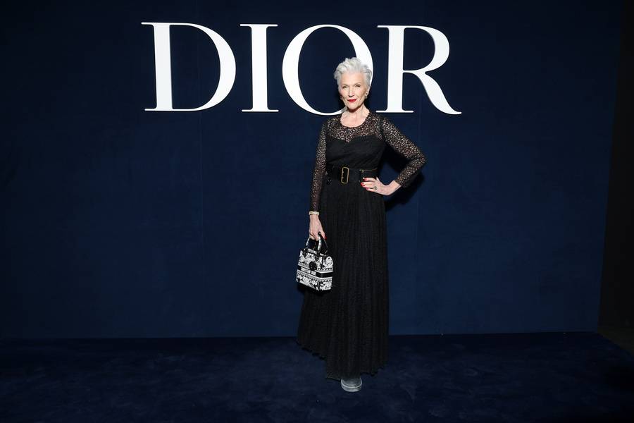 Maye Musk at the Dior Fall-Winter 2023-2024 show 