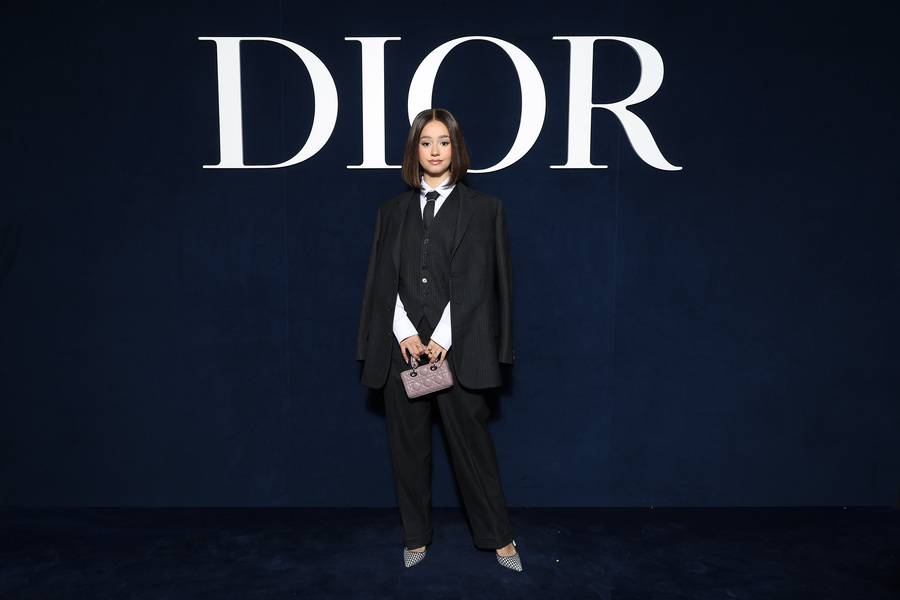 Lena Mahfouf at the Dior Fall-Winter 2023-2024 show 